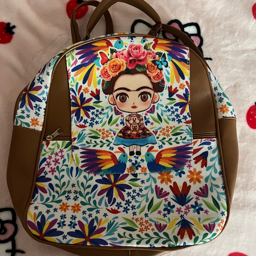 Frida Kahlo backpack with a unique design